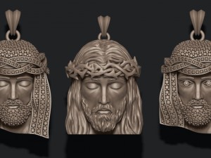 Jesus pendant pack 3D Print Model