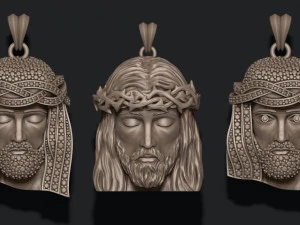 Jesus pendant pack 3D Print Model