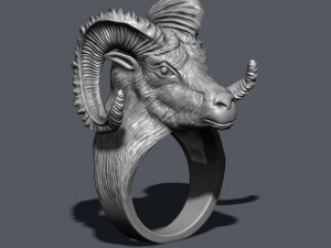 Aries ring Modello di stampa 3D