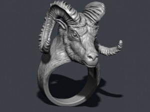 Aries ring Modello di stampa 3D