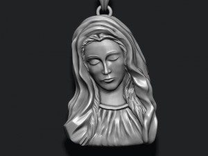 Holy mary pendant 3Dプリントモデル