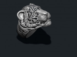 Tiger ring 3D प्रिंट मॉडल