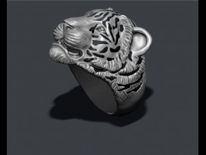 Tiger ring 3D प्रिंट मॉडल