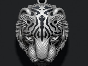 Tiger pendant 3D Print Model