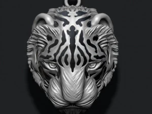 Tiger pendant 3D Print Model