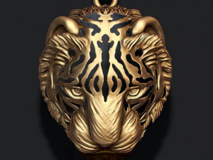 Tiger pendant 3D Print Model