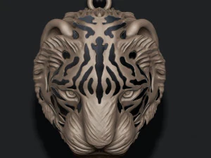 Tiger pendant 3D Print Model