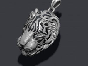 Tiger pendant 3D Print Model