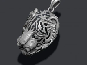 Tiger pendant 3D Print Model