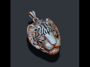 Tiger pendant 3D Print Model