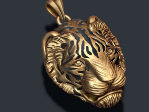 Tiger pendant 3D Print Model