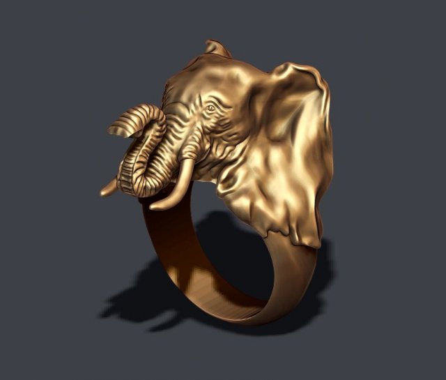 Elephant ring 3D Принт Модель .c4d .max .obj .3ds .fbx .stl .blend 