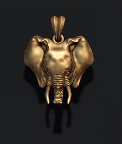 Elephant pendant 3D प्रिंट मॉडल .c4d .max .obj .3ds .fbx .stl .blend 