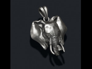Elephant pendant 3D प्रिंट मॉडल
