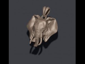 Elephant pendant 3D प्रिंट मॉडल