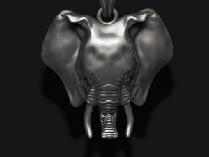 Elephant pendant 3D प्रिंट मॉडल