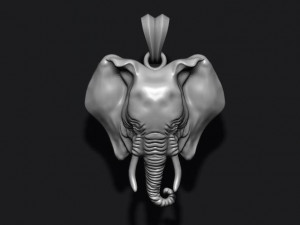 Elephant pendant Modelo de Impressão 3D