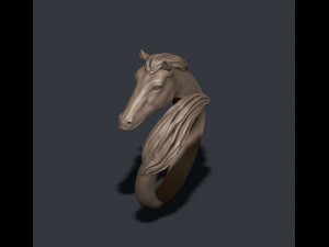 Horse ring 3Dプリントモデル