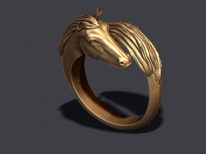 Horse ring 3D प्रिंट मॉडल