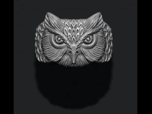 フクロウリング 3Dプリントモデル