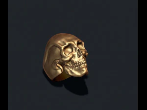 Totenkopfring 3D Druckmodell
