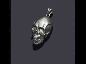 Skull pendant with cracks 3Dプリントモデル