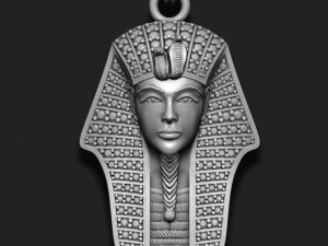 Pharaoh pendant with gems 3D प्रिंट मॉडल