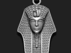 Pharaoh pendant with gems 3D Print Model