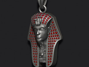 Pharaoh pendant with gems Modello di stampa 3D