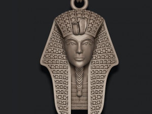 Pharaoh pendant with gems Modello di stampa 3D