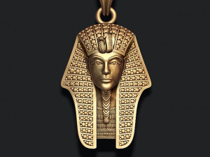 Pharaoh pendant with gems Modello di stampa 3D