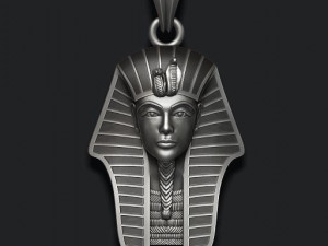 Pharaoh pendant with enamel 3D 打印模型