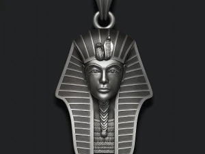Pharaoh pendant with enamel 3D Print Model