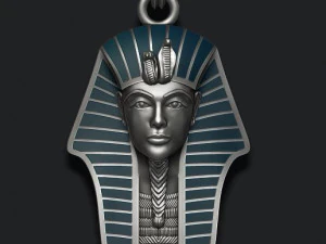 Pharaoh pendant with enamel 3D Print Model