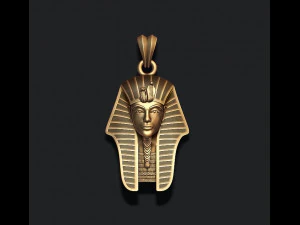 Pharaoh pendant with enamel 3D Print Model