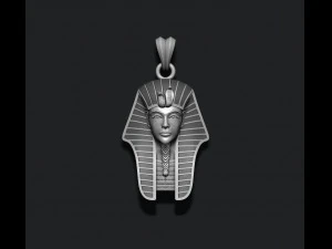 Pharaoh pendant with enamel 3D Print Model