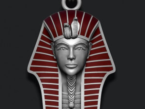 Pharaoh pendant with enamel 3D 打印模型