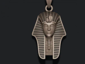 Pharaoh pendant with enamel 3D Print Model