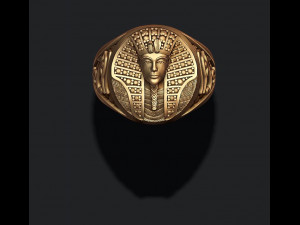 Pharaoh ring with gems Modello di stampa 3D