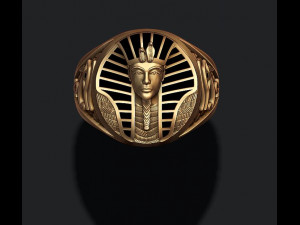Pharaoh ring with enamel Modelo de impresión 3D