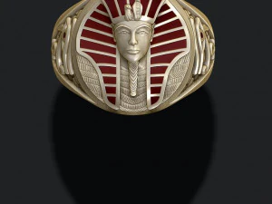 Pharaoh ring with enamel 3D Print Model