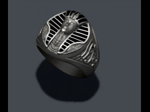 Pharaoh ring with enamel 3D Print Model