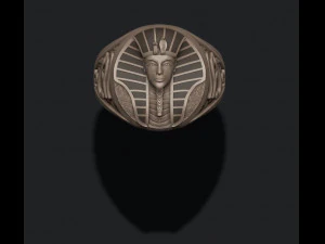 Pharaoh ring with enamel 3D Print Model