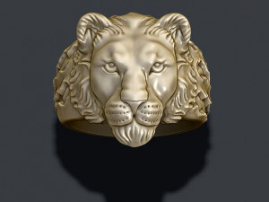 Lioness ring 3D Print Model