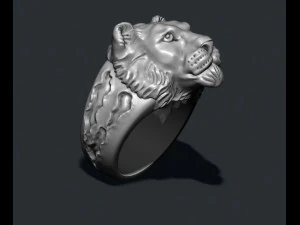 Lioness ring 3D Print Model