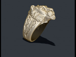 Lioness ring 3D Print Model