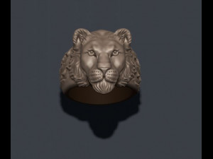 Lioness ring 3D Print Model