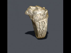 Lioness ring 3D Print Model