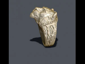 Lioness ring 3D Print Model