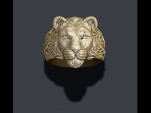 Lioness ring 3D Print Model